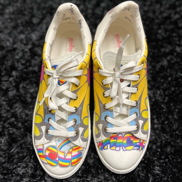 Shoes - GOBY WOMENS LACE UP SNEAKERS MULTICOLORED EUR 41 (10) Wore 1 Time